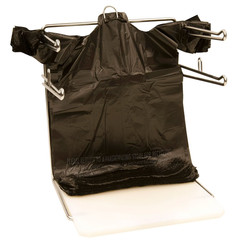 Black T-Shirt Carryout Bags, 11.5″ x 6.5″ x 22″ 1000 ct.
