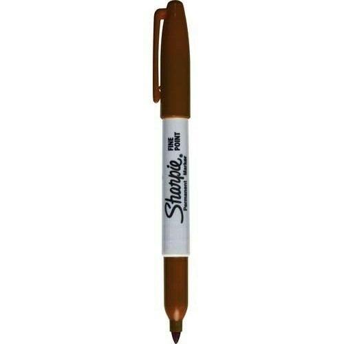 Sharpie Permanent Brown Marker Fine Pt Tip New
