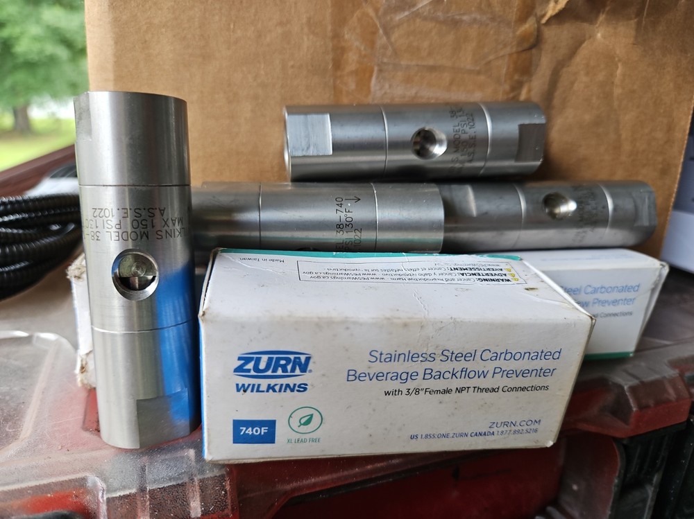 Zurn Wilkins 740F Stainless Steel Carbonated Beverage Backflow Preventer ⅜” NPT