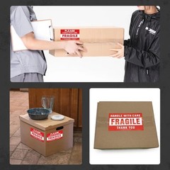 Fragile Stickers 1 Roll 250 2×3 Fragile Label Sticker Handle With Care Mailing