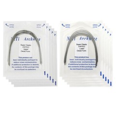 100pcs Dental Orthodontic Arch Wire Niti Stainless Steel Round Rectangular Ovoid