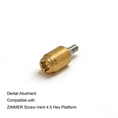 Zest Locator attachment system Zimmer TSV 4.5mm platform Internal hex connection