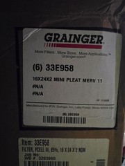 GRAINGER/Air Handler 33E958: Dimensions: 16×24×2 6 pack