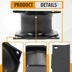 4PCS Rubber Isolator Shock Mounts For Stanley Hydraulic Vibratory Compactor