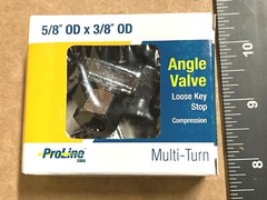 ProLine 192-032LK Multi Turn Angle Valve 5/8″ OD x 3/8″ OD Compress – Lot of 12