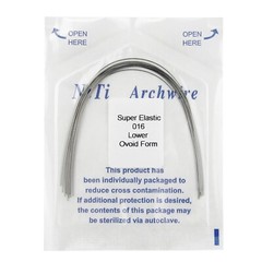 100PCS Dental Orthodontic Arch Wire Niti Super Elastic Round Rectangular Ovoid