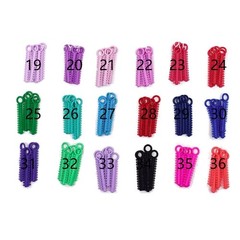 1040 Pcs/1 Pack Dental Orthodontic Ligature Ties Elastic Rubber Bands 37 Colors