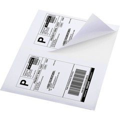 1000 Shipping Labels Half Sheets Blank 8.5″ x 5.5″ Self Adhesive 2 Per Sheet