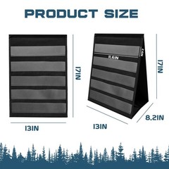 2Pcs 5 Tier Stickers Display Stand for Vendors, Double-Sided Sticker Holder D…