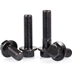 M16 x 1.5 Fine Thread Class 10.9 Hex Head Flange Screws Frame Bolts Black Oxide