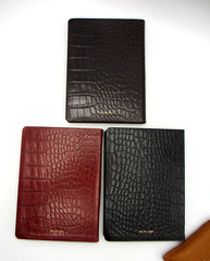United States Travel Journal 6″ Soft Leather Cover Graphic Image 1995 Croc RED