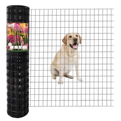 Black PVC Coated Welded Wire Fence 48 Inch x 50 Foot, 2 Inch x 3 Inch 16GA, G…
