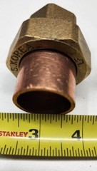 1″ Unbranded 733 Union Copper CxC C75504 Wrot/ACR Solder Joint Lead Free NeW