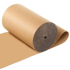 12 x 394 Inch Corrugated Cardboard Roll, Singleface Corrugated Paper Roll B Flut