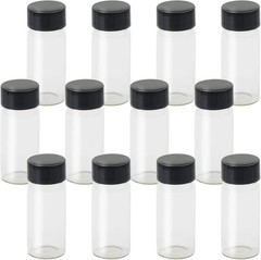 Eco-Friendly 12-Pack of 4ml Glass Vials – Versatile Leak-Proof Storage Bottles