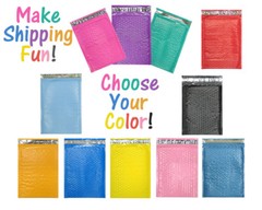 10 x 16″ Choose Colors Poly Bubble Mailers, Shipping Padded Envelopes, 10.5 x 15