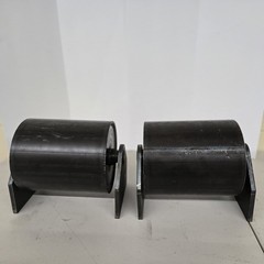 (2) 8″ x 8″ Assembled Ground Roller for Roll Off Containers Free Shipping