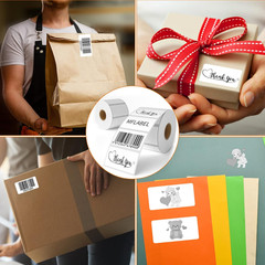 12 Rolls Thermal Shipping Labels (12,000 Labels) – 2.25 X 1.25 Inch Direct Therm