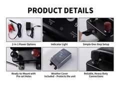 AgriOtter 2 in 1 Electric Fence Energizer Charger Plug-in & 12V Battery EFE-251