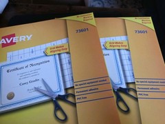 (2) Avery Clear Self Adhesive Quick Laminating Sheets 9″ x 12″ # 73601 = 100 ct.