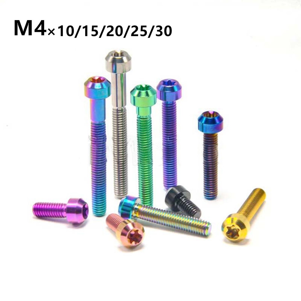 Titanium Socket Screws inner plum head Ti Bolts M4x10 15 20 25 30mm