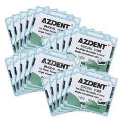 AZDENT Dental Orthodontic Bondable Buccal Tube 1st /2nd Molar Roth /MBT Non-Conv