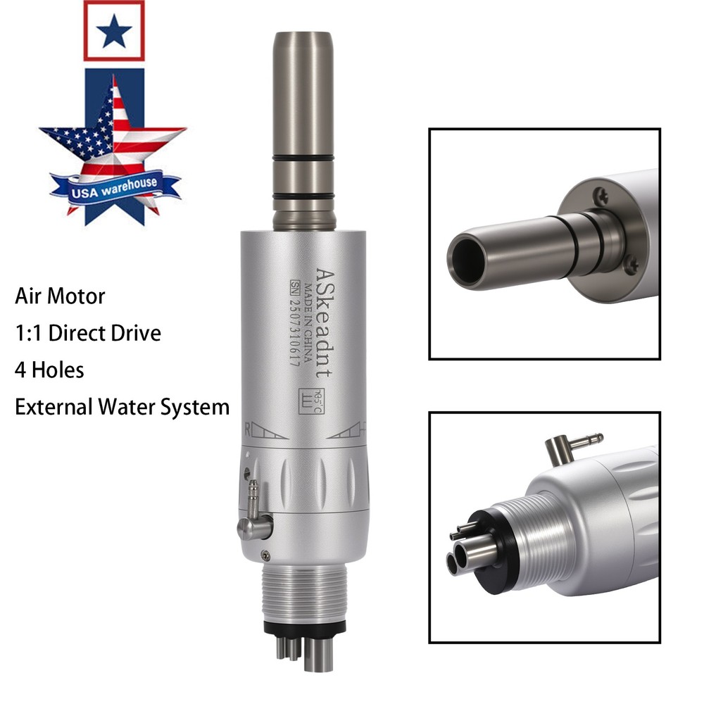 NSK Style Dental Slow Low Speed Handpiece Straight Contra Angle Air Motor 4/2H