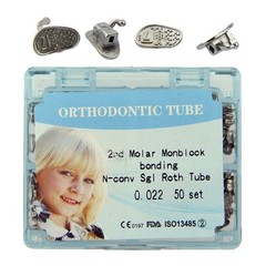 Dental Orthodontic Buccal Tube Molar Tubes Roth MBT 0.022 Convertible Monoblock