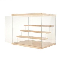 4-Tier Large Acrylic Display Case Dustproof Box for Collectibles Action Figures