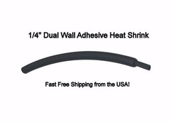 (25 6″ Pcs) 1/4″ / 6.4mm Red 3:1 Heat Shrink Tubing Adhesive Lined Dual Wall