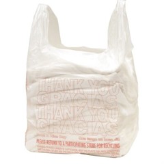 T Shirt Bags Plastic Grocery Shopping Carry Out Thank You Bag 11.5”x6.5”x22”