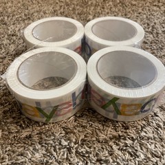 4 Rolls Official eBay Branded Logo Shipping Tape Each roll 2″ x 75 yards long