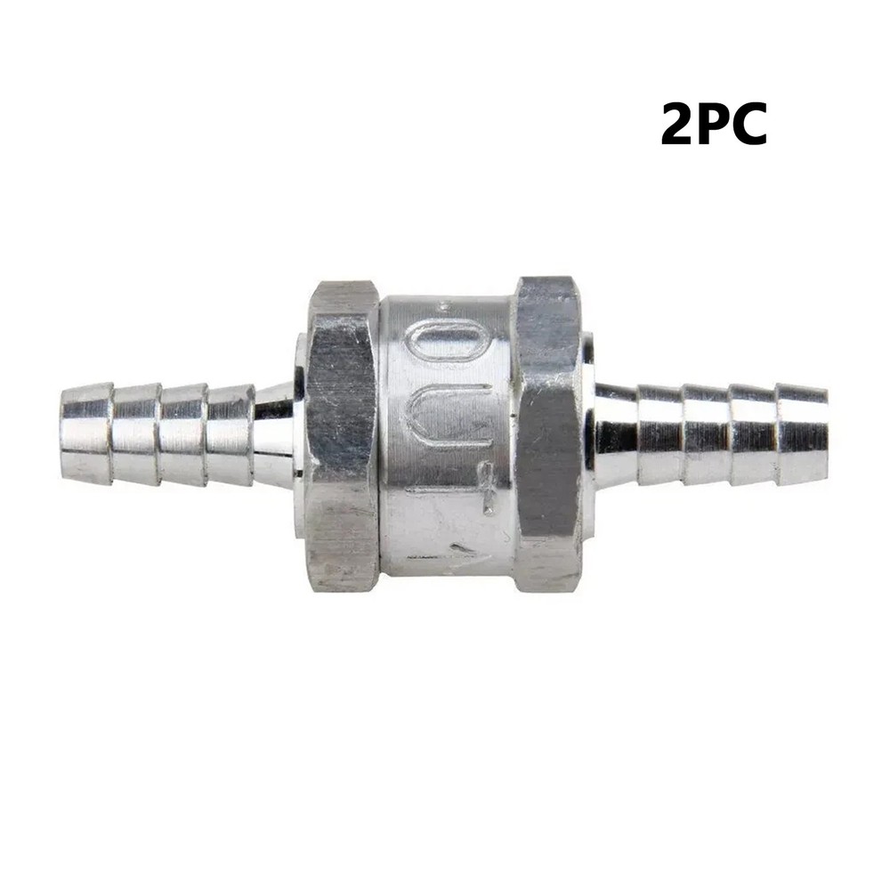 2 Pcs 8mm 5/16″ Fuel Non-Return One Way Check Valve Petrol Diesel Oil Aluminum