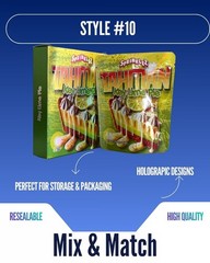 3.5g Mylar Bags With Display Box | Resealable Smell Proof | 12-128 Pack Options