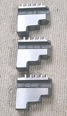Set of Jaws for 3-Jaw Lathe Chuck Machinist Unknown Manufacturer