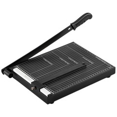 Heavy Metal Base Duty A4 Guillotine Paper Cutter-12-Sheet Capacity Guillotiner