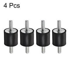 4pcs M8 Rubber Mounts Male Shock Absorber for Motor Generator Compressor