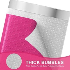 Poly Bubble Mailer 4×8″ 200pcs Mailing Padded Envelope Bags 4×7″ Hot Pink #000