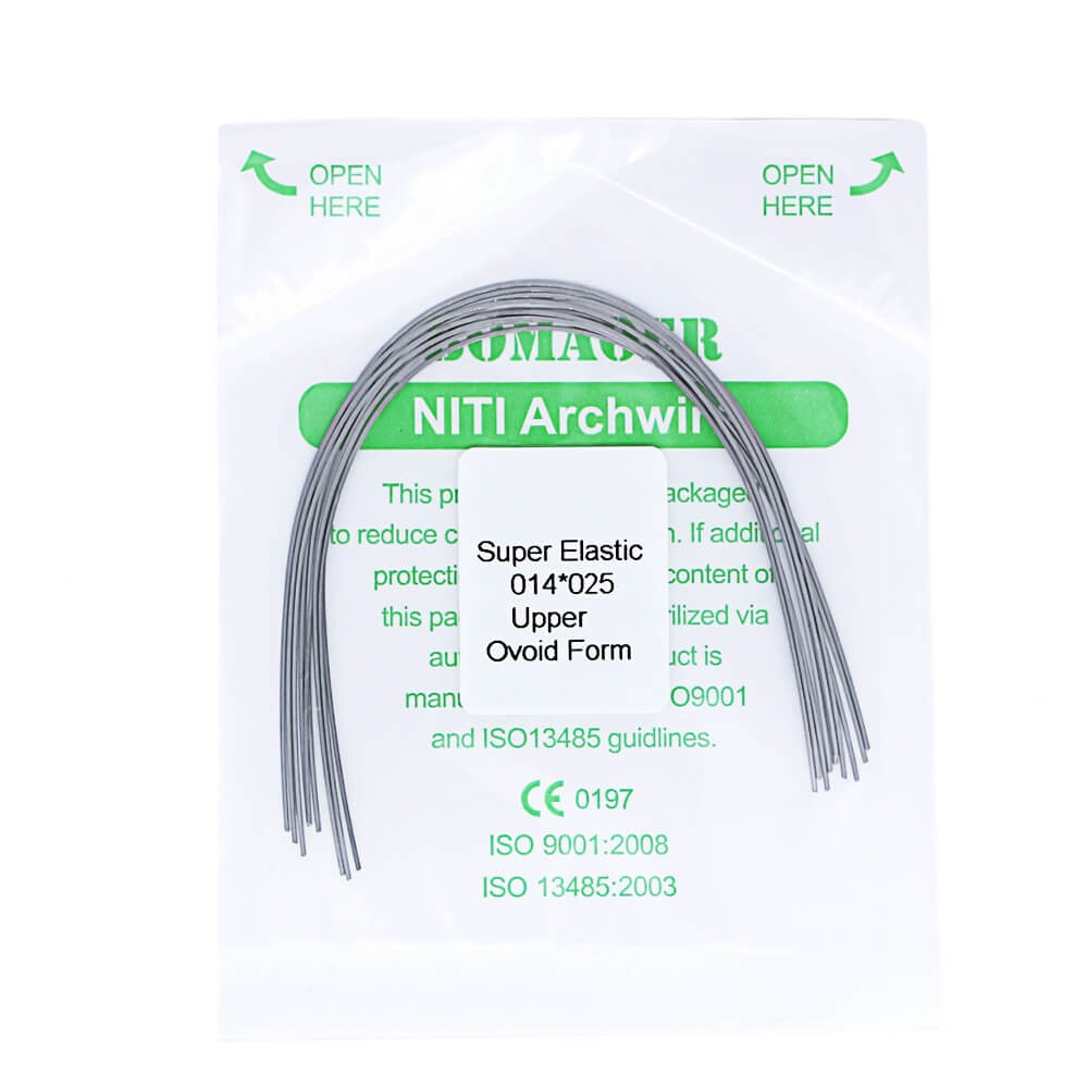 1×Dental Orthodontic Super Elastic Ni-Ti Arch Rectangular Wire Oval 14×25 Upper
