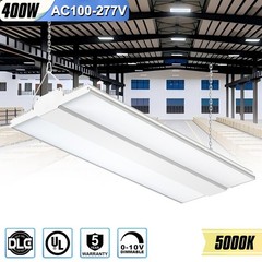 400W LED Linear High Bay Light Dimmable Warehouse Shop Gym Lighting 60000 Lumens