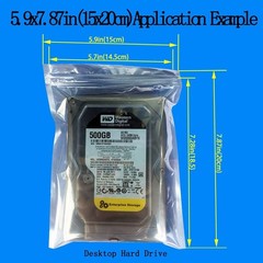 Anti Static Bags,Esd Bags,30Pcs Mixed Sizes Antistatic Resealable Bag for 3.5 Ha