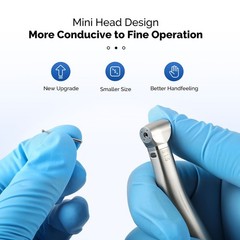 USA Dental 1:5 Increasing Electric LED Contra Angle Handpiece Mini Head 4 Spray