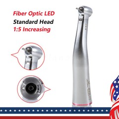 1-10 Pcs Dental 1:5 LED Contra Angle Fiber Optic Handpiece Fit KaV NSK Motor