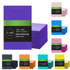 5-1000 Pcs Color Poly Bubble Mailers Shipping Mailing Padded Bags Envelopes