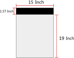 15 X 19 Inches White Poly Mailers Self-Sealing Shipping Envelopes Plastic Mailin