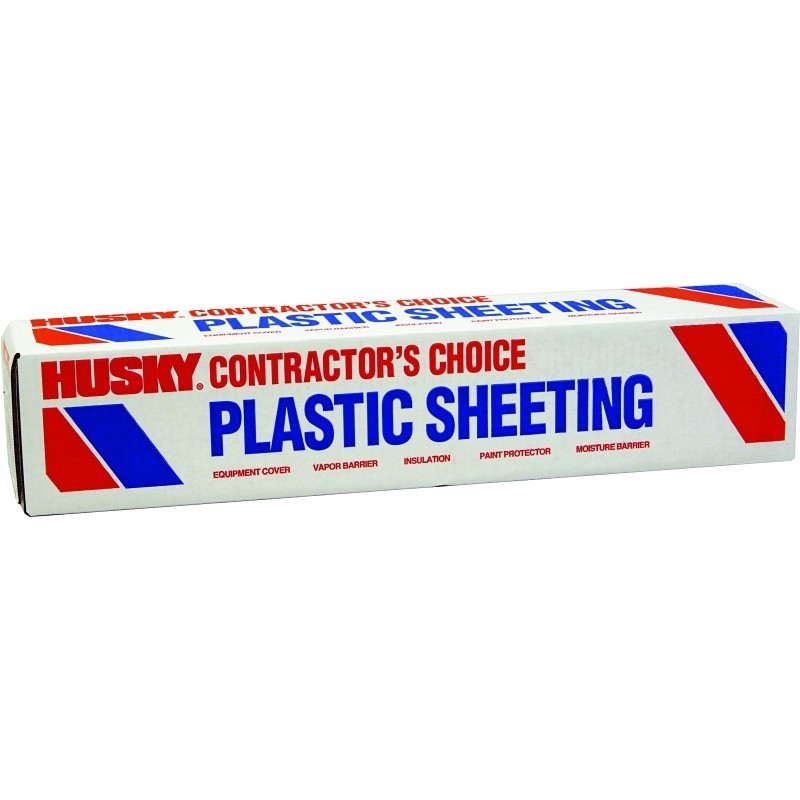 Poly-America CF00712-0400C Painter’s Sheeting, 0.7 mil Thick, 400 ft L, 12 ft W,