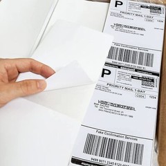 100 4″x6″ Fanfold Direct Thermal Shipping Barcode Labels for Zebra&Rollo Printer
