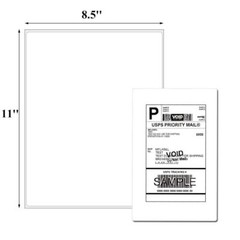 Address Shipping Labels 8.5×5.5 Self-Adhesive Blank for Laser & Inkjet Any Size
