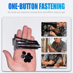 100 PCS Nylon Universal Cable Tie Buckle，Heavy Duty Self-Locking Zip Ties Holder