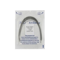 100pcs Dental Ortho Arch Wire Natural Niti Stainless S Round Rectangular Ovoid